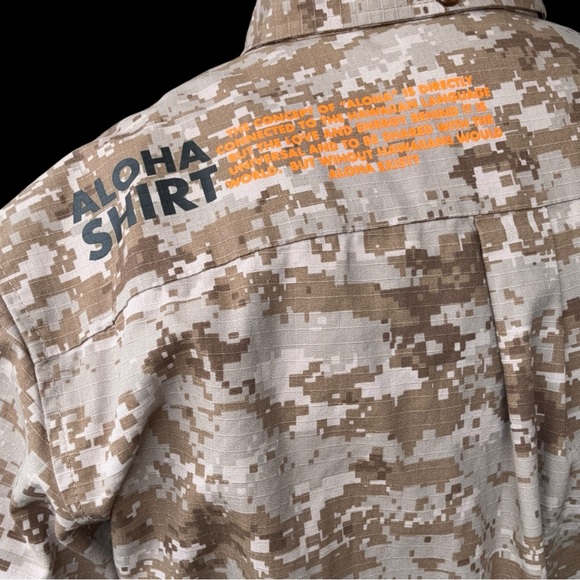 The Aloha Nui camo shirt pullover Hawaii graphic print Medium - Picture 5 of 9